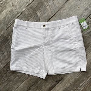 Lilly Pulitzer 16 Jayne Short in Resort White NWT Women's $74